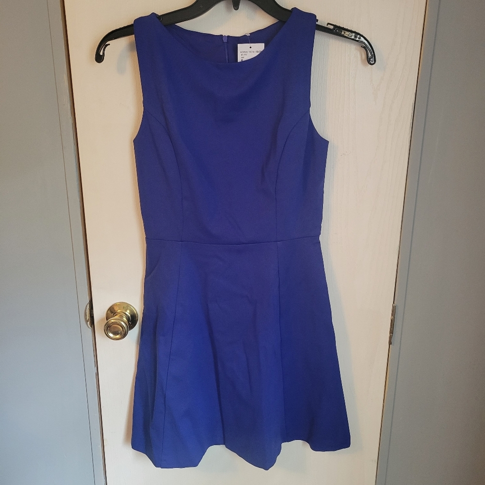 NWT Love...ady brand Fit and Flare Sleeveless Boat Neck Dress